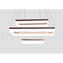 Wi Fi Smart Dimmable 3 Camadas Moderno Estilo Contemporâneo Casa Pendente Luz