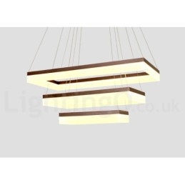 Wi Fi Smart Dimmable 3 Camadas Moderno Estilo Contemporâneo Casa Pendente Luz