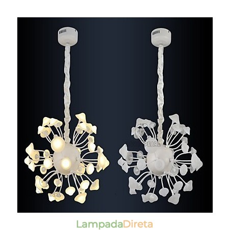 Luminária pendente moderna com brilho branco quente e decoração para casa Luminária pendente moderna com brilho branco quente e decoração para casa