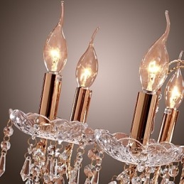 Lustre de Cristal Elegante com 9 Luzes