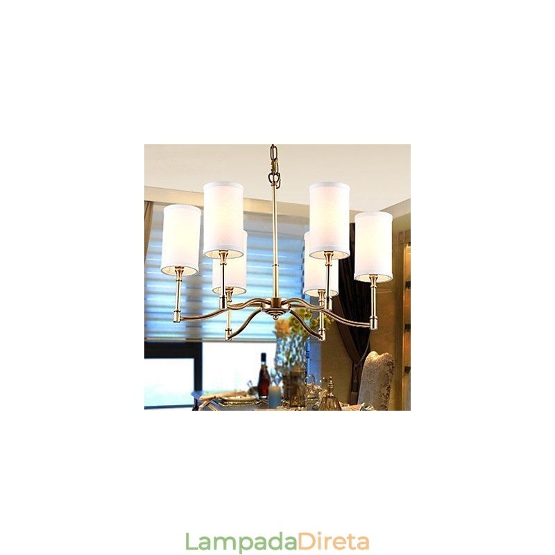 Luminárias pendentes Cristal Mini Estilo Tradicional Clássico Metal