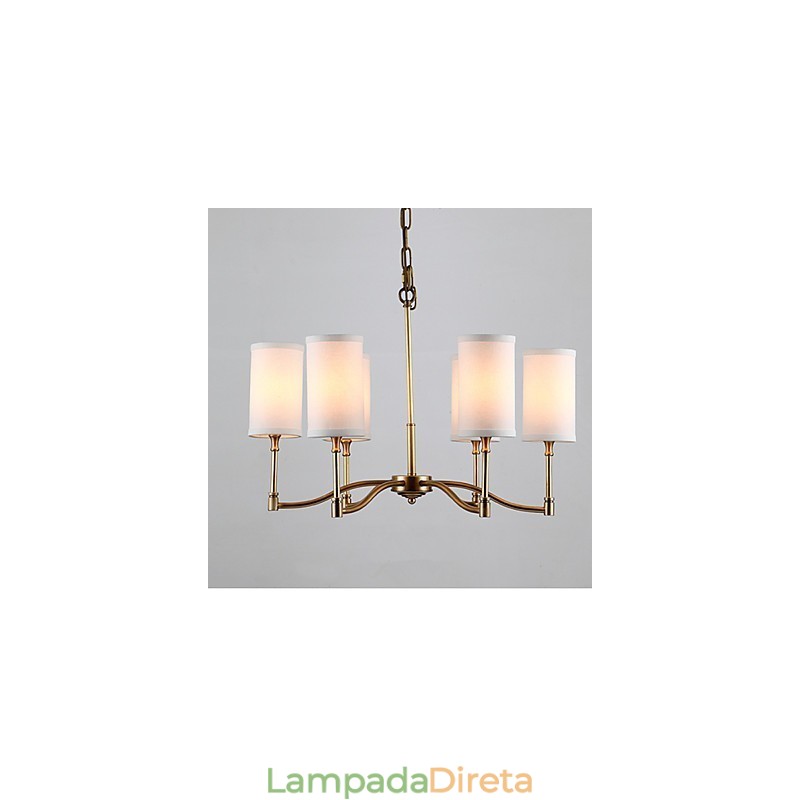 Luminárias pendentes Cristal Mini Estilo Tradicional Clássico Metal
