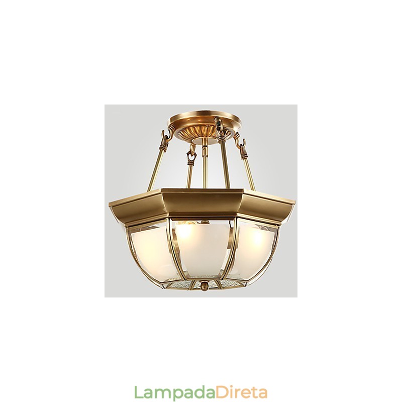 Luminárias pendentes estilo mini tradicional clássico metal