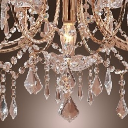 Lustre de Cristal Elegante com 9 Luzes