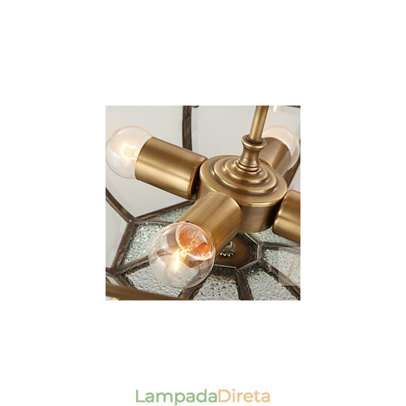 Luminárias pendentes estilo mini tradicional clássico metal
