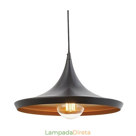 Pendente de luz retrô vintage Tom Dixon design preto pintura pingente de luz luzes Pendente de luz retrô vintage Tom Dixon design preto pintura pingente de luz luzes