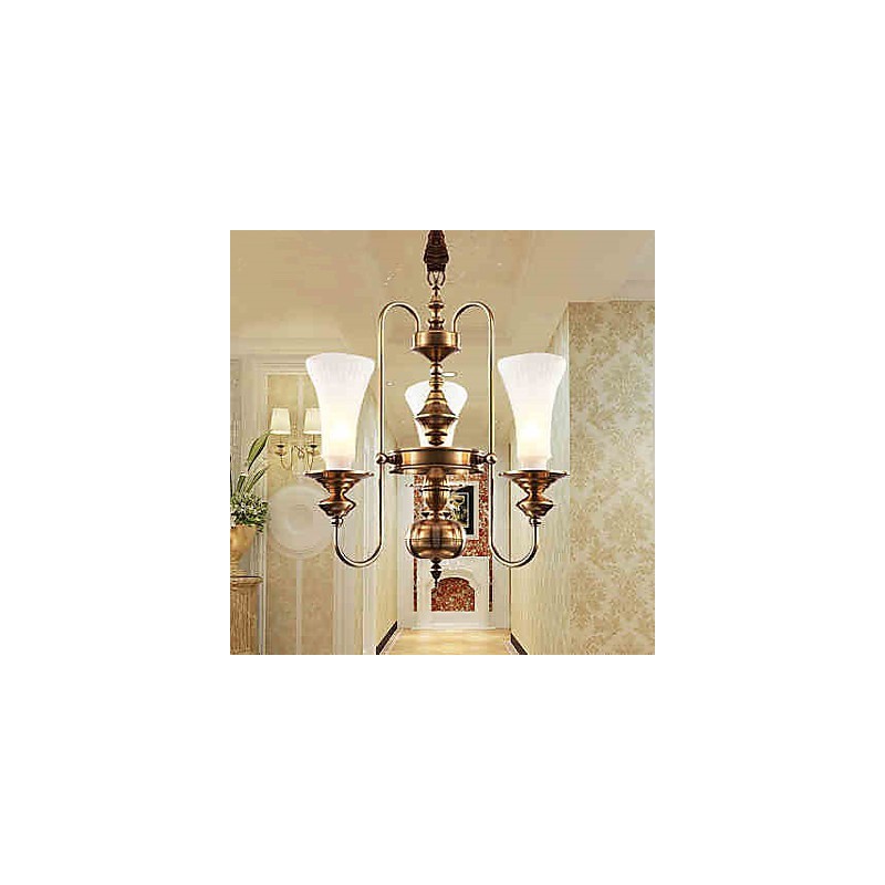 Luminárias pendentes Cristal Mini Estilo Tradicional Clássico Metal