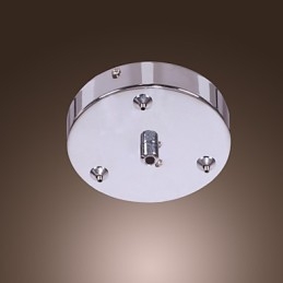 Luminária pendente de cristal artística de 6 luzes com cúpula de vidro