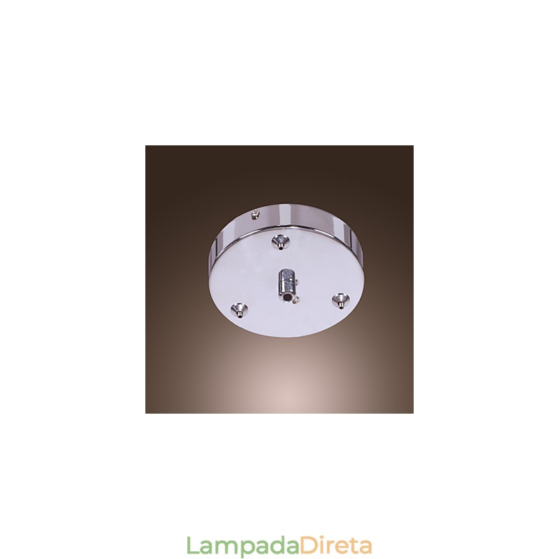 Luminária pendente de cristal artística de 6 luzes com cúpula de vidro
