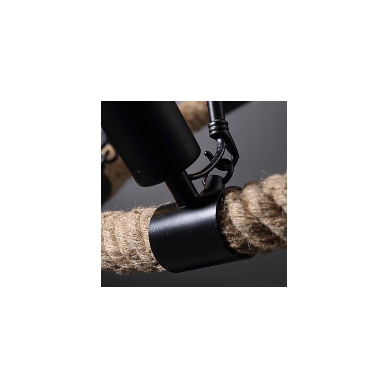 Lustre Pendente Mini Estilo Rústico Lodge Metal