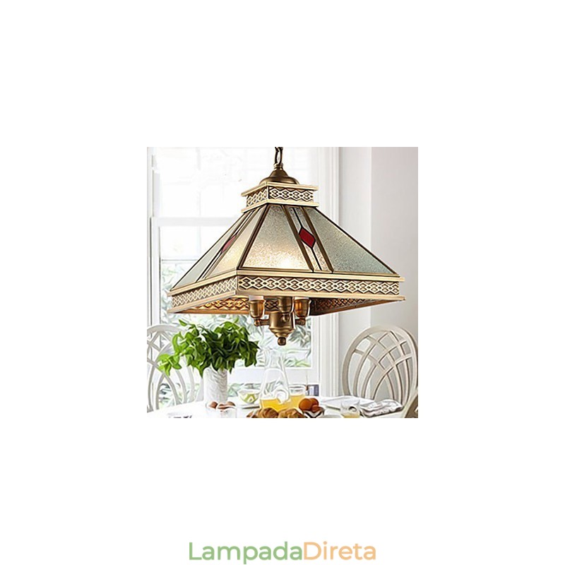 Luminárias pendentes estilo mini tradicional clássico metal