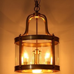 Luminárias pendentes Cristal Mini Estilo Tradicional Clássico Metal