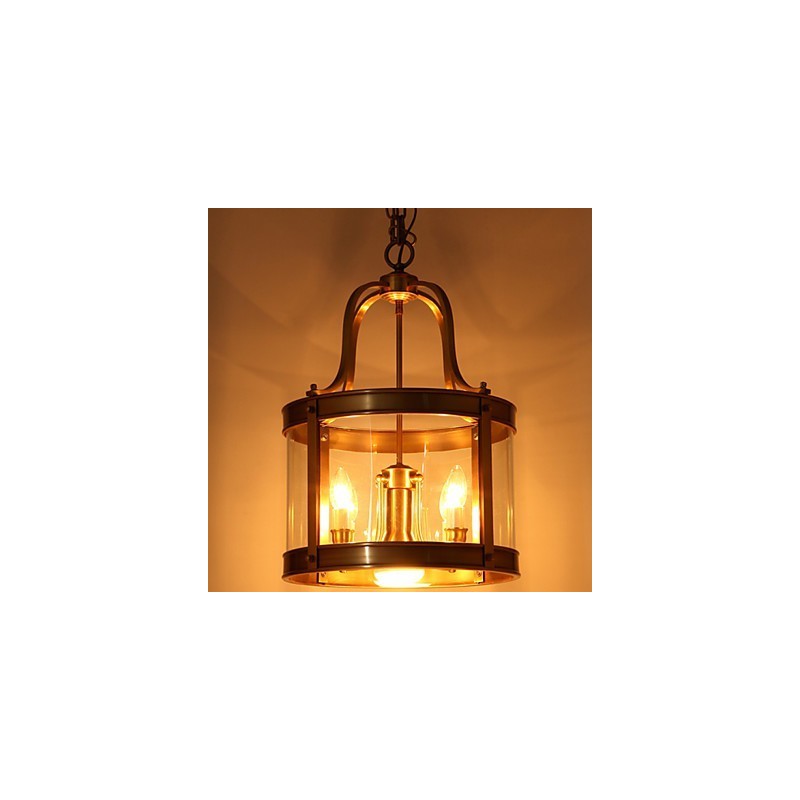 Luminárias pendentes Cristal Mini Estilo Tradicional Clássico Metal