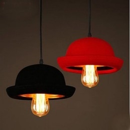 Chapéu Pingente Café Design Lustre Preto