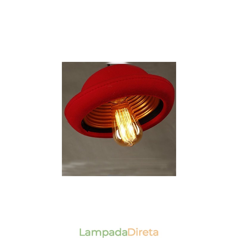 Chapéu Pingente Café Design Lustre Preto