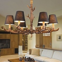 Lustre Pendente Luz Vintage Resina