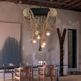 Luminárias pendentes estilo mini rústico lodge plástico
