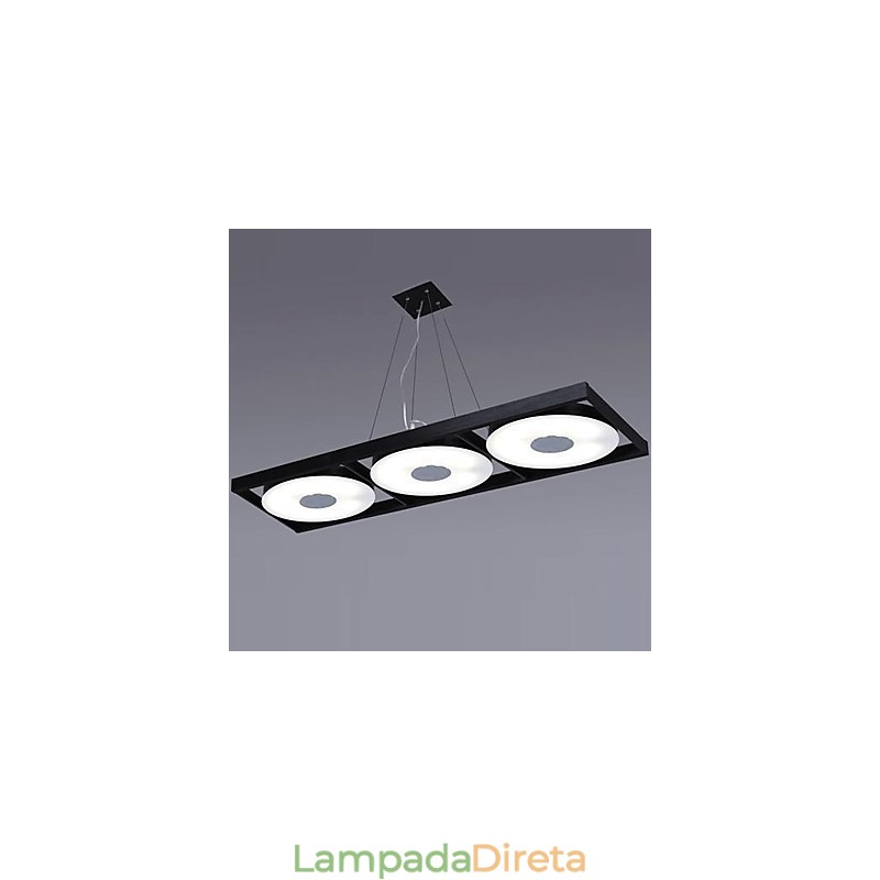 Luminárias pendentes 3 luzes modernas simples artísticas