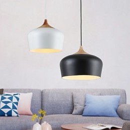 Luminária pendente de metal com pintura estilo retrô vintage mini