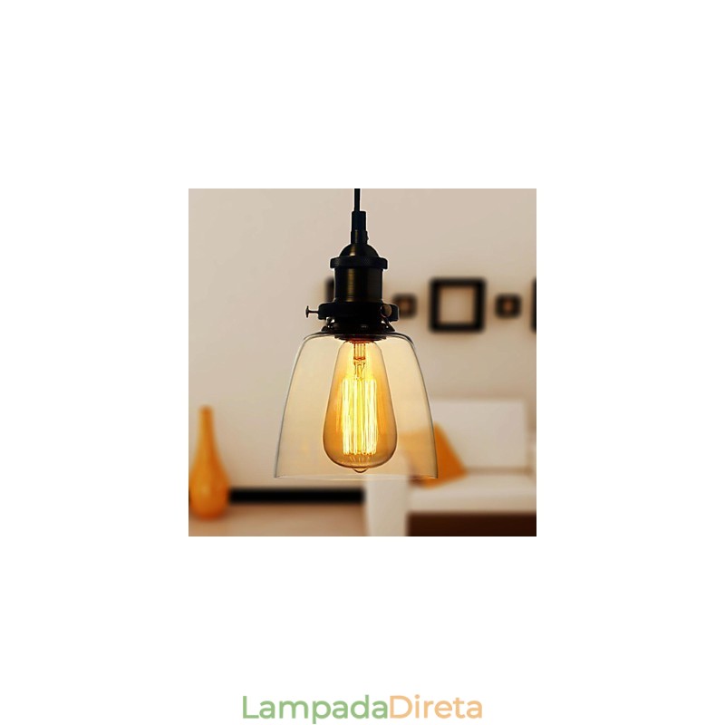 Luzes Pendentes Tradicional Clássico Vintage Retro Country Globe