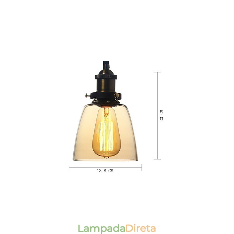 Luzes Pendentes Tradicional Clássico Vintage Retro Country Globe