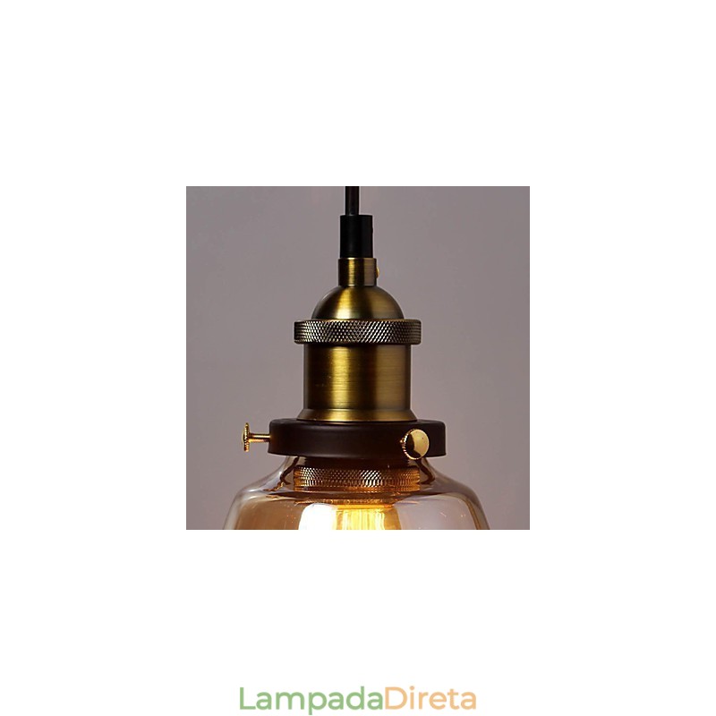 Luzes Pendentes Tradicional Clássico Vintage Retro Country Globe