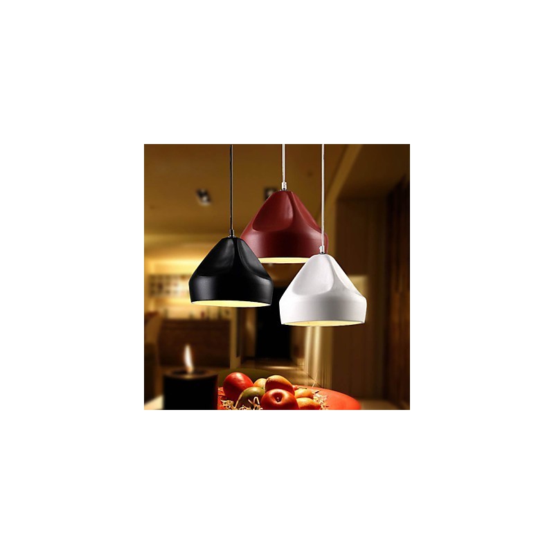 Luminária pendente de metal com pintura estilo retrô vintage mini