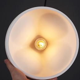 Luminária pendente de metal com pintura estilo retrô vintage mini