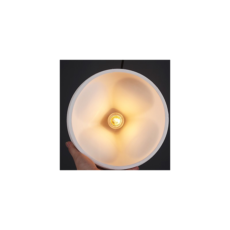 Luminária pendente de metal com pintura estilo retrô vintage mini