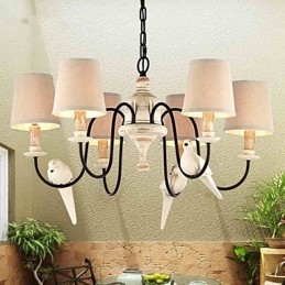 Lustre Pendente Luz Vintage Resina