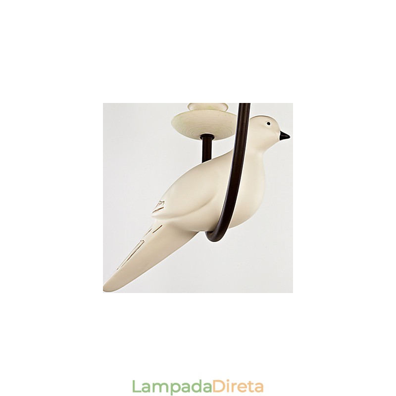 Lustre Pendente Luz Vintage Resina