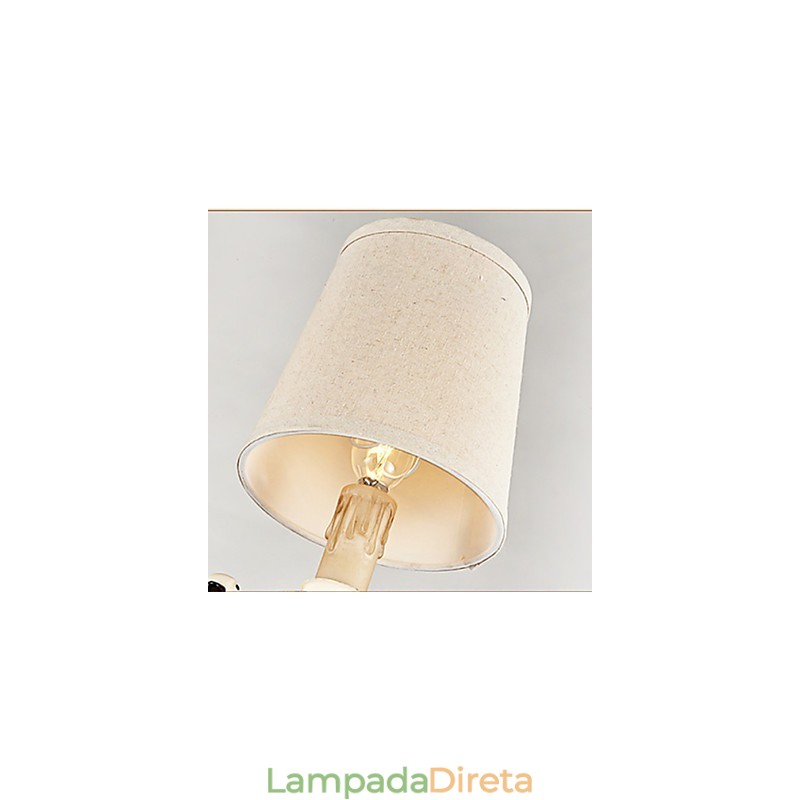 Lustre Pendente Luz Vintage Resina