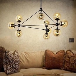 Luminárias pendentes 10 luzes simples modernas artísticas