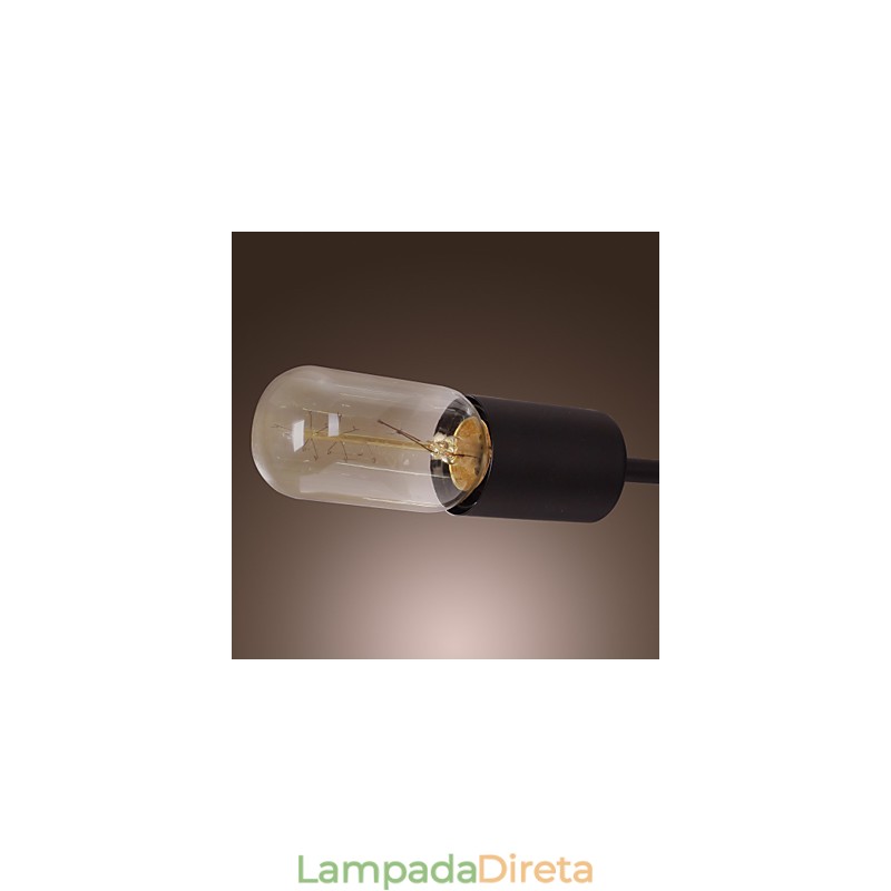 Lustre de ferro de vanguarda com 12 luzes