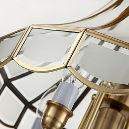 Luminárias pendentes Cristal Mini Estilo Tradicional Clássico Metal