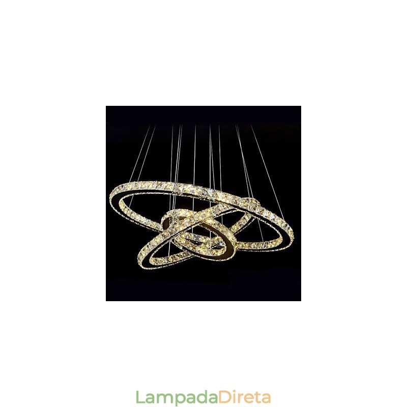 Luminárias pendentes Cristal Moderno Contemporâneo Metal