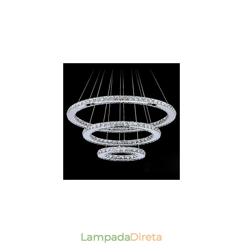 Luminárias pendentes Cristal Moderno Contemporâneo Metal