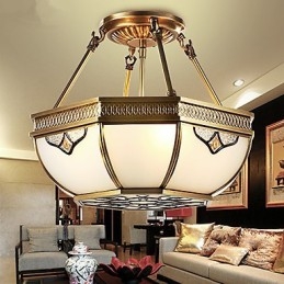 Luminárias pendentes Cristal Mini Estilo Tradicional Clássico Metal