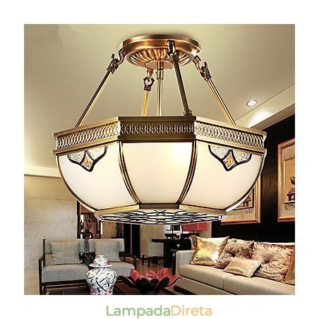 Luminárias pendentes Cristal Mini Estilo Tradicional Clássico Metal Luminárias pendentes Cristal Mini Estilo Tradicional Clássico Metal
