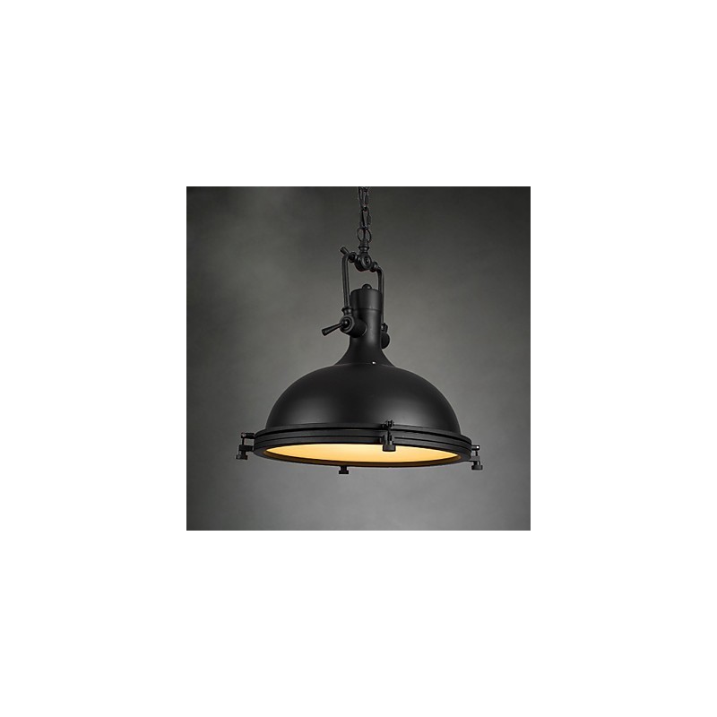 Luminária pendente industrial única, estilo loft, luminária pendente de metal vintage