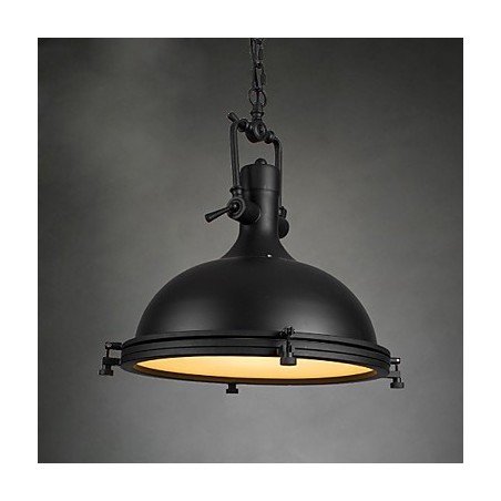 Luminária pendente industrial única, estilo loft, luminária pendente de metal vintage Luminária pendente industrial única, estilo loft, luminária pendente de metal vintage