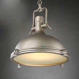 Luminária pendente industrial única, estilo loft, luminária pendente de metal vintage