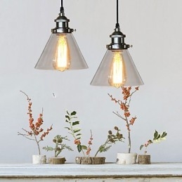 Tradicional Clássico Vintage Retro Country Globe Pendant Light