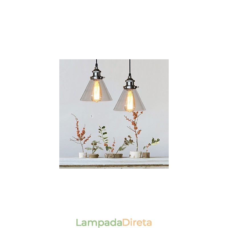 Tradicional Clássico Vintage Retro Country Globe Pendant Light