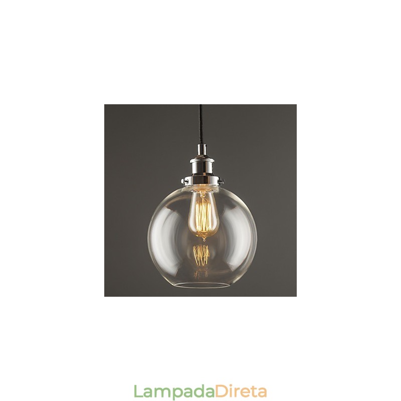 Tradicional Clássico Vintage Retro Country Globe Pendant Light