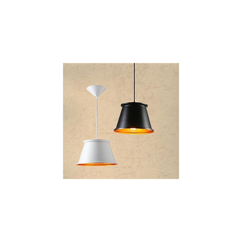 Luminária pendente de metal com pintura estilo vintage clássico rústico lodge mini