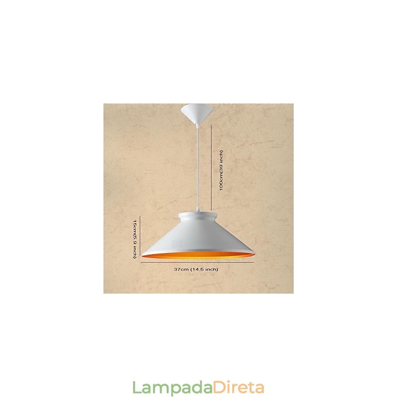 Tradicional Vintage Retro Mini Estilo Pintura Metal Pendente Luz