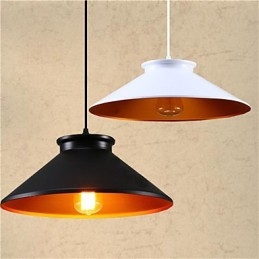 Tradicional Vintage Retro Mini Estilo Pintura Metal Pendente Luz