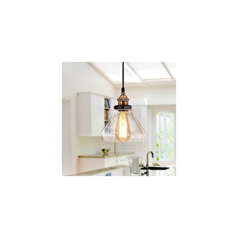 Tradicional Clássico Vintage Retro Country Globe Pendant Light