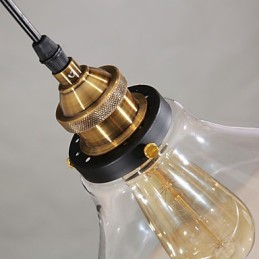 Tradicional Clássico Vintage Retro Country Globe Pendant Light